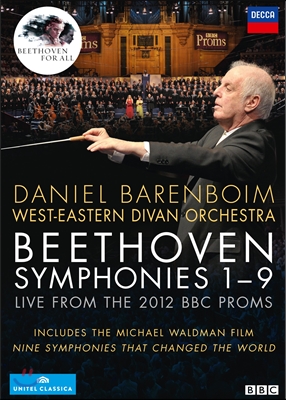 Daniel Barenboim 베토벤 : 교향곡 전곡 (공연실황 &amp; 다큐멘터리) (Beethoven : Symphonies 1~9 Live from the 2012 BBC Proms) 다니엘 바렌보임 &amp; 서동시집 오케스트라