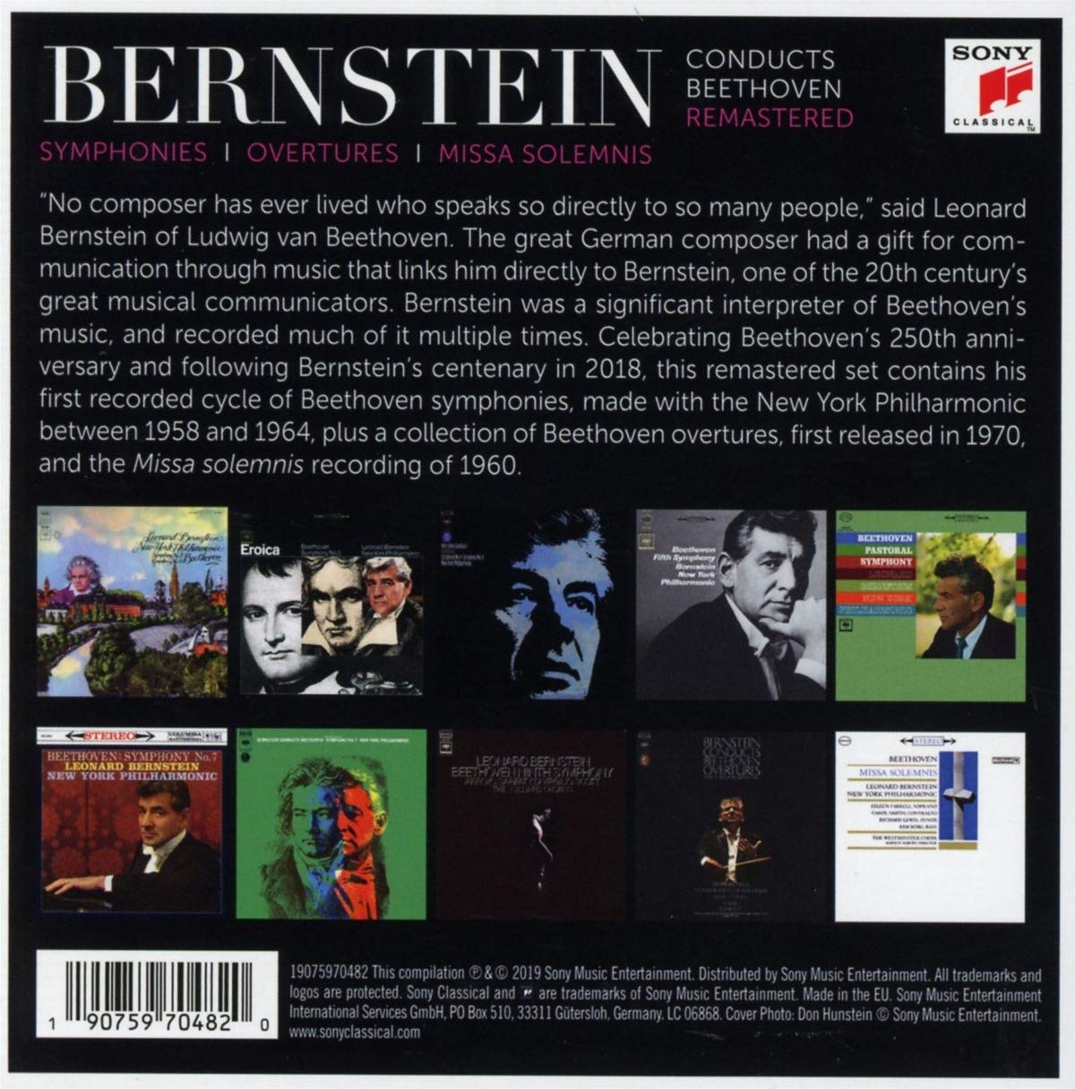 Leonard Bernstein 베토벤: 교향곡 전곡, 서곡, 미사 솔렘니스 - 레너드 번스타인