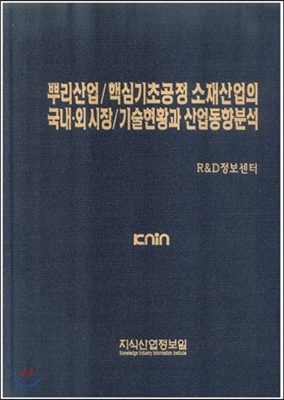 뿌리산업/핵심 기초공정소재산업의 국내외 시장/기술현황과 산업동향분석