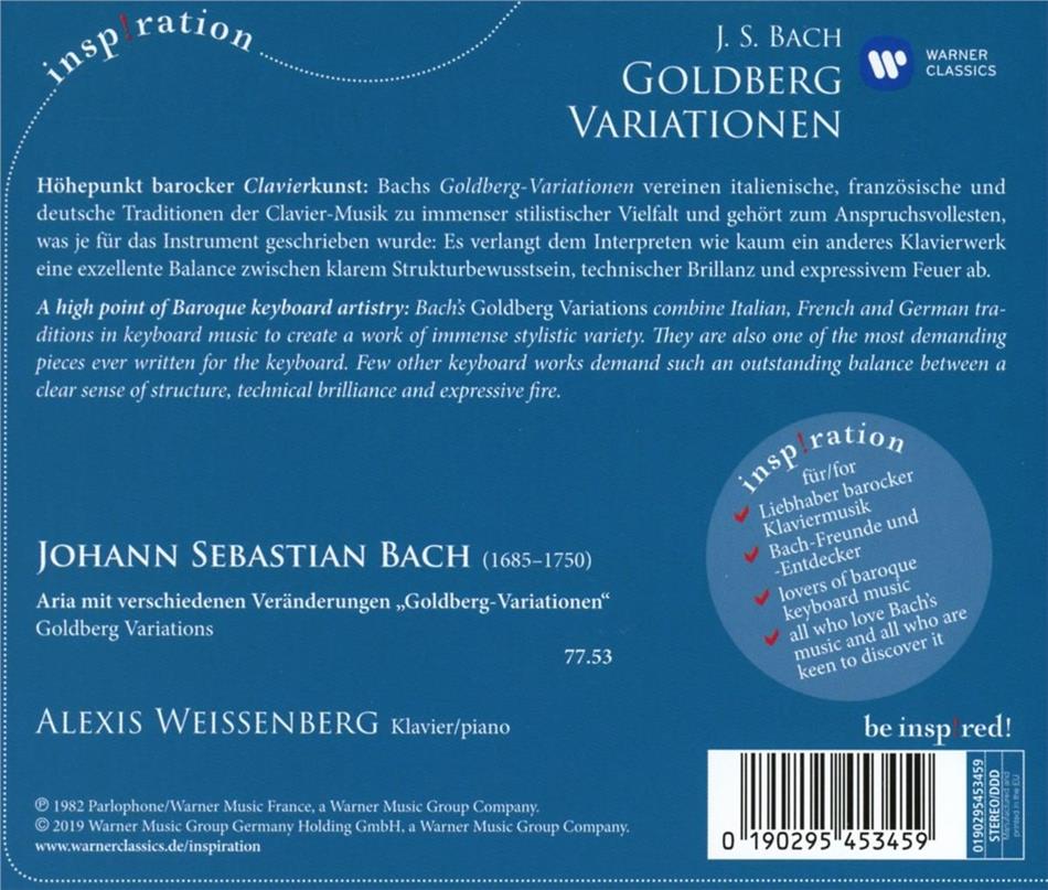Alexis Weissenberg 바흐: 골드베르크 변주곡 - 알렉시스 바이젠베르그 (Bach: Goldberg Variations)