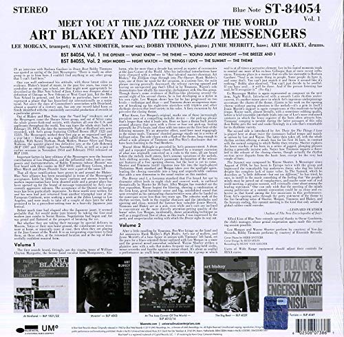 Art Blakey & The Jazz Messengers (아트 블랭키 앤 더 재즈 메신저스) - Meet You In The Jazz Corner Of The World Vol.1 [LP]