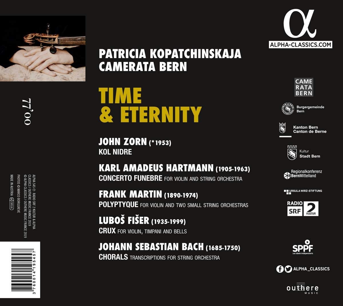 Patricia Kopatchinskaja 파트리치아 코파친스카야 바이올린 연주집 (Time & Eternity)