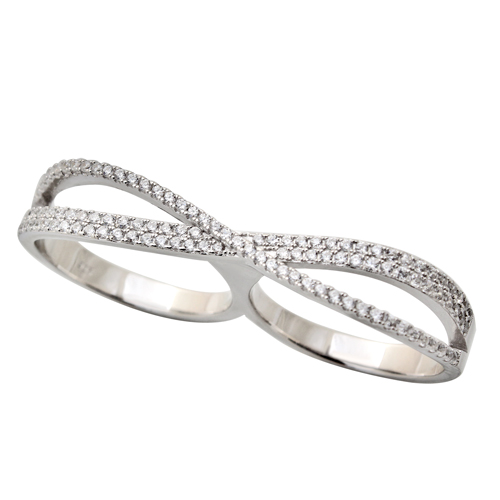 Double ribbon ring