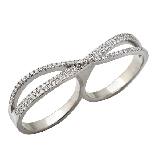 Double ribbon ring