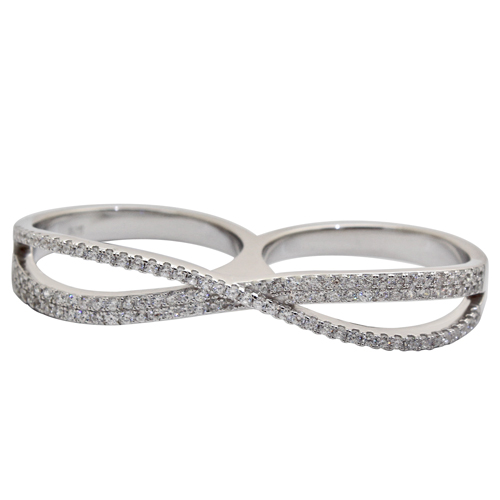 Double ribbon ring