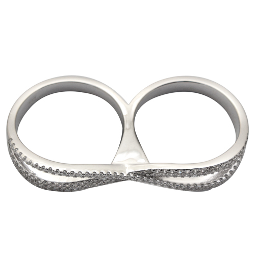 Double ribbon ring