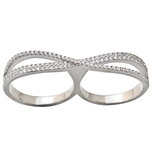 Double ribbon ring