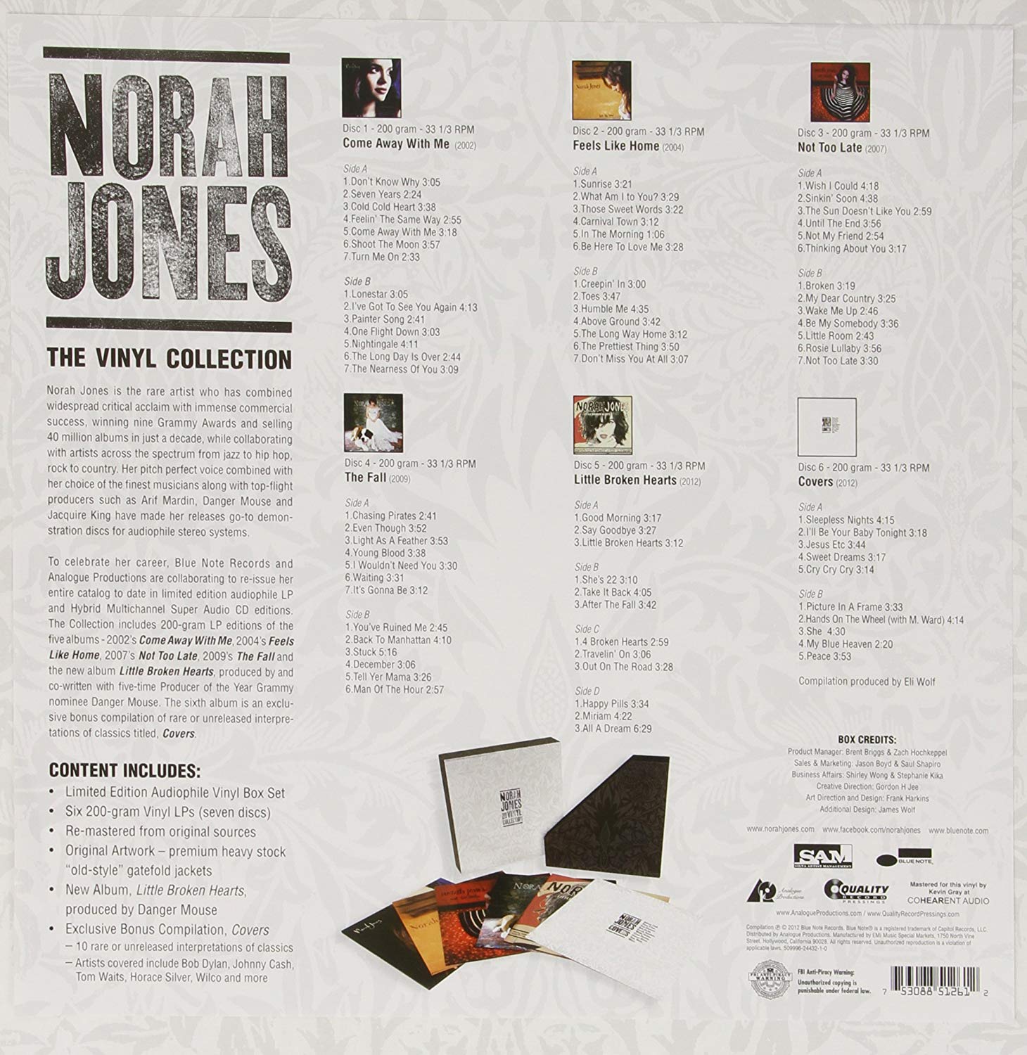 Norah Jones (노라 존스) - The Vinyl Collection [7LP 박스 세트]