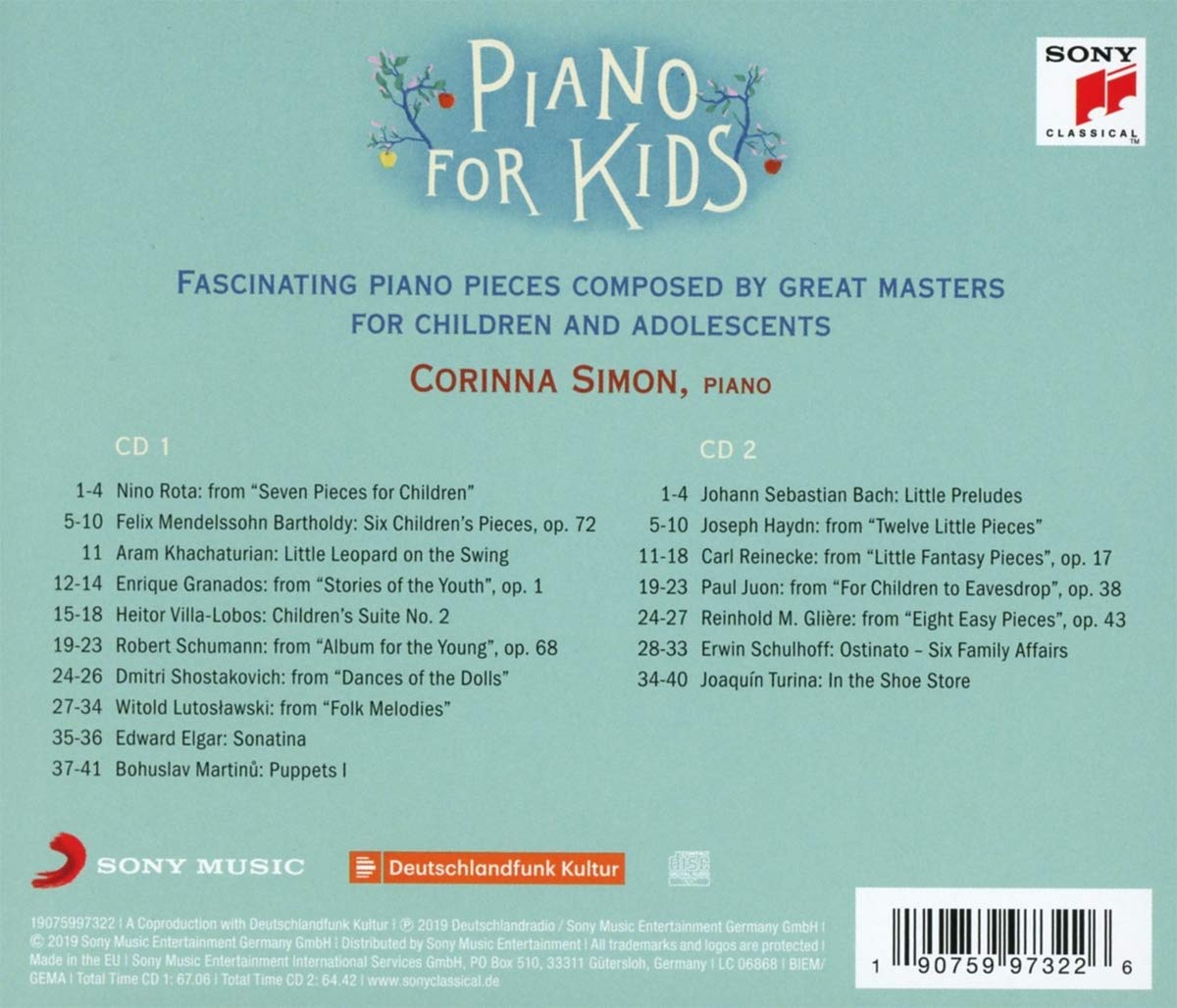 Corinna Simon 어린이를 위한 피아노 작품 모음집 (Piano For Kids)