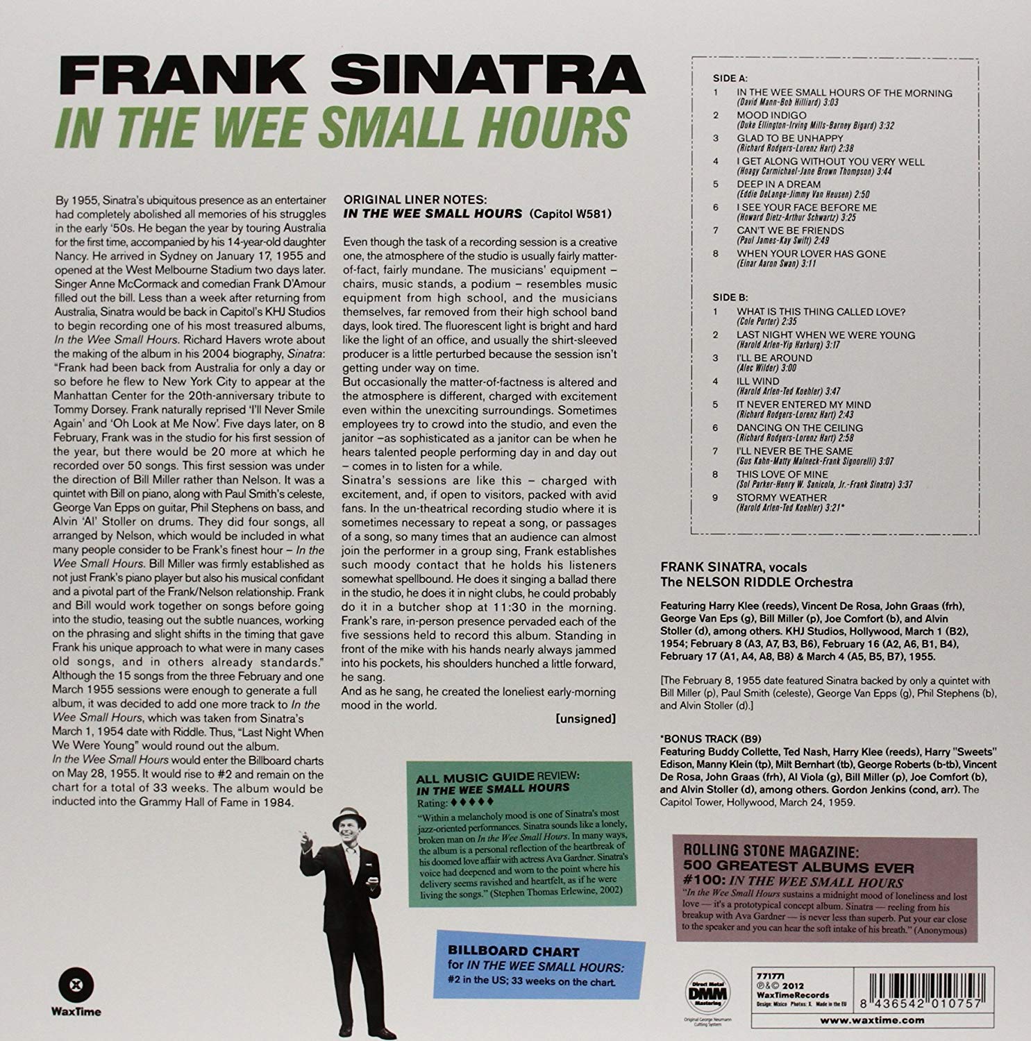 Frank Sinatra (프랭크 시나트라) - In the Wee Small Hours [LP]