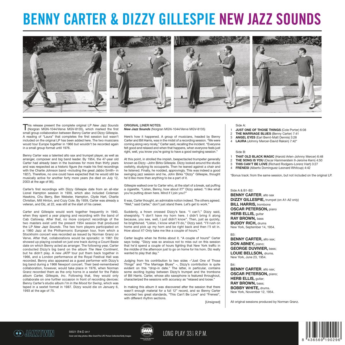 Benny Carter & Dizzy Gillespie (베니 카터 앤 디지 길레스피) - New Jazz Sounds [LP]