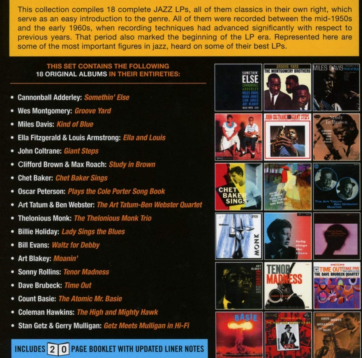 18개의 재즈 명반 모음집 (Easy Introduction To Jazz: Top 18 Albums)