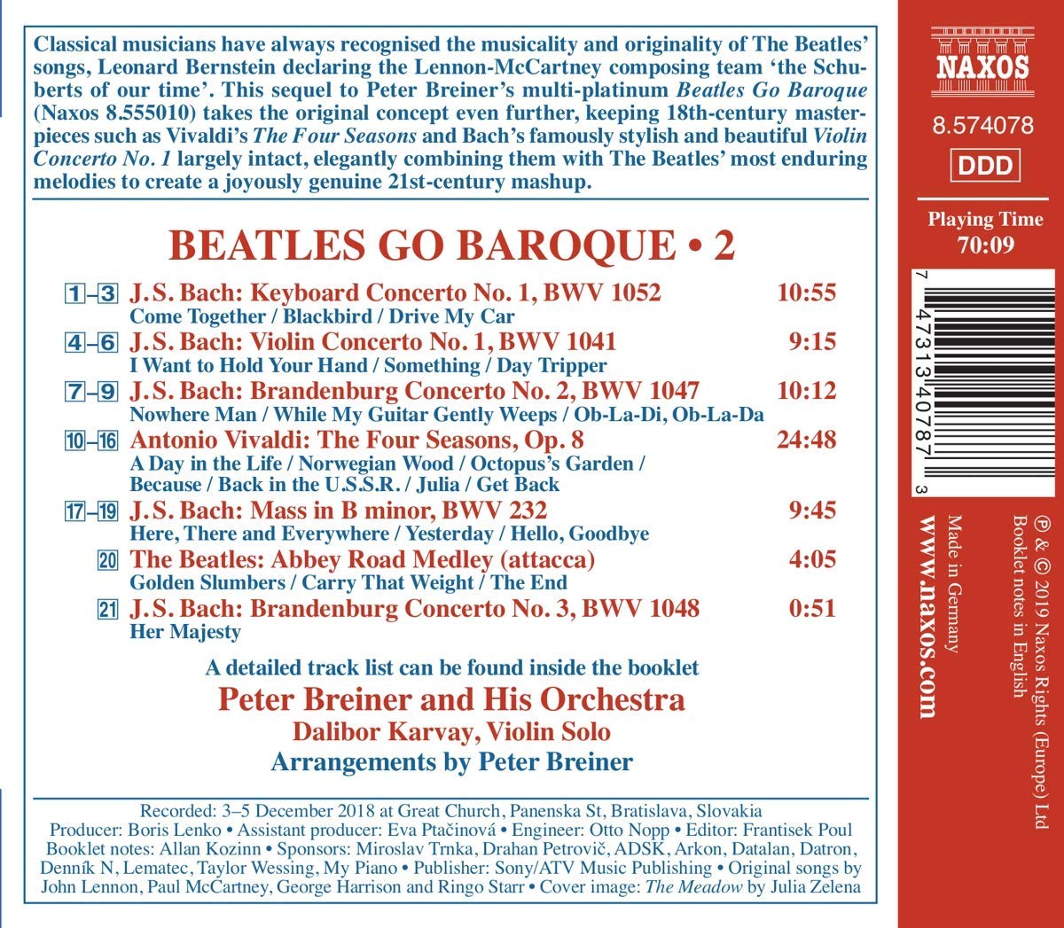바로크로 간 비틀즈 2집 (Peter Breiner - Beatles Go Baroque Vol. 2)