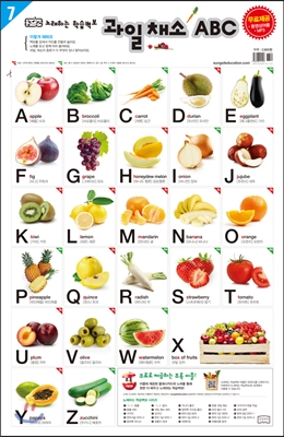 노래하는 학습벽보 과일채소 ABC