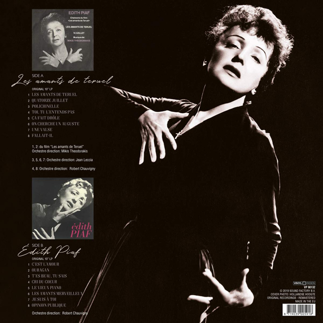 Edith Piaf (에디뜨 피아프) - Les Amants De Teruel/Edith Piaf [LP]