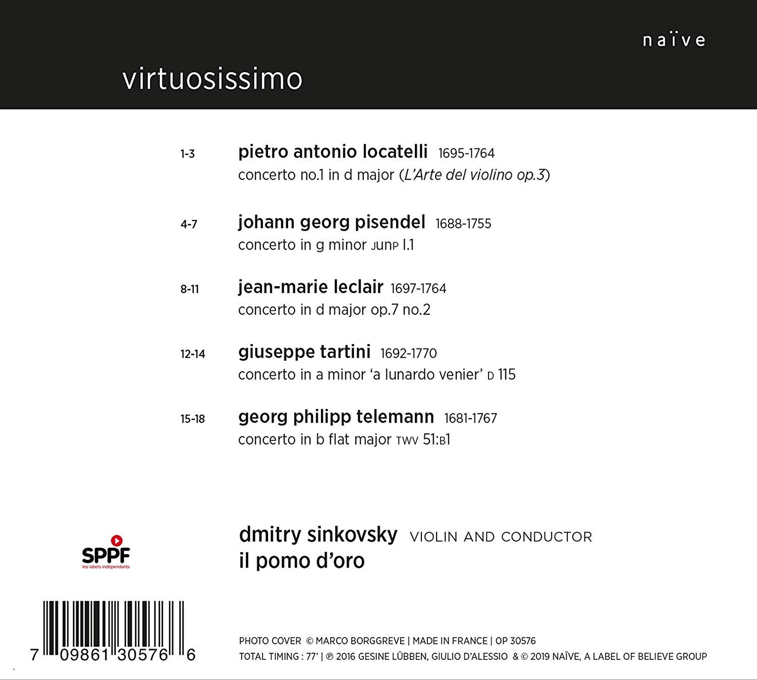 Dmitry Sinkovsky 비르투오지시모 - 바이올린 협주곡집 (virtuosissimo)