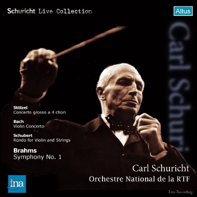 Carl Schuricht 브람스 : 교향곡 1번 / 바흐 : 바이올린 협주곡 (Stolzel: Concerto Grosso a 4 Chori & Bach: Violin Concerto No.2) 칼 슈리히트