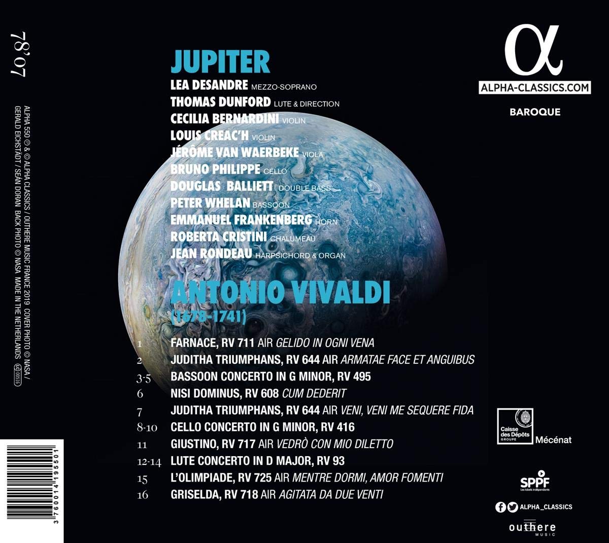 Thomas Dunford 비발디: 협주곡과 아리아 (Vivaldi: Concerto and Aria)