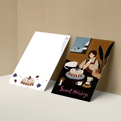 [크리스마스카드]Sweet Holidays 캘리그라피카드