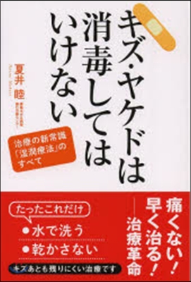 キズ.ヤケドは消毒してはいけない