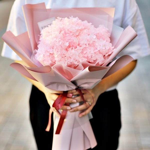 드라이플라워 프리저브드 플라워 수국 졸업식 꽃다발 시들지않는꽃 프로포즈 여자친구 축하 선물