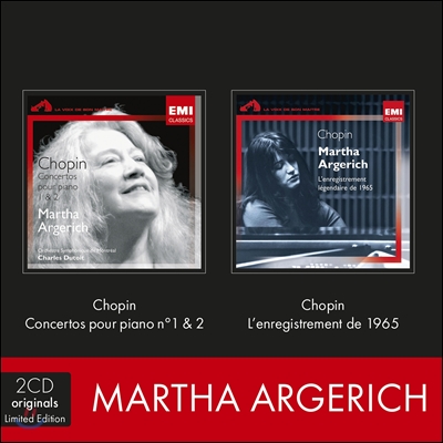 쇼팽 : 피아노 협주곡 1,2번 + 1965년 쇼팽 리사이틀 - 마르타 아르헤리치