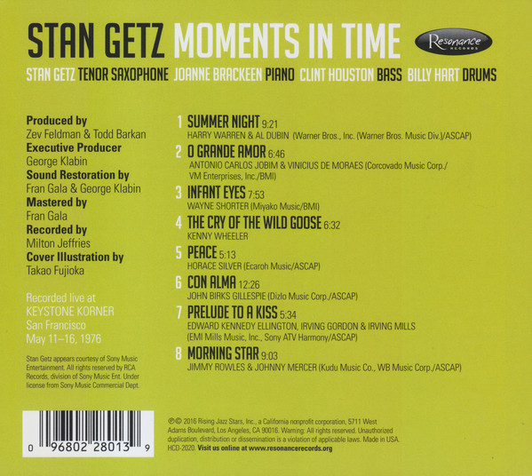 Stan Getz (스탄 게츠) - Moments in Time