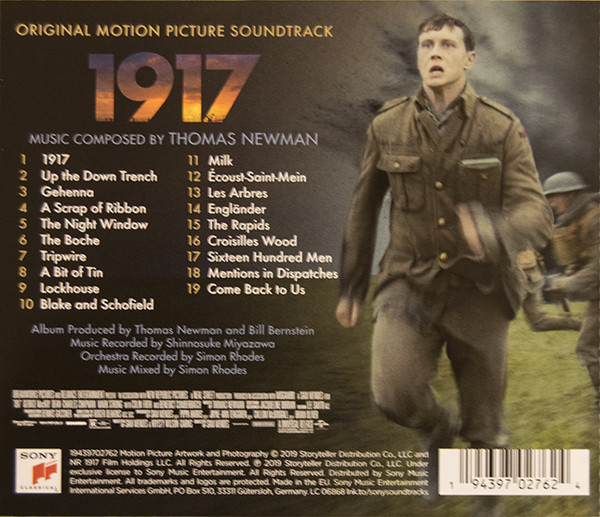 1917 영화음악 (1917 Original Motion Picture Soundtrack by Thomas Newman)