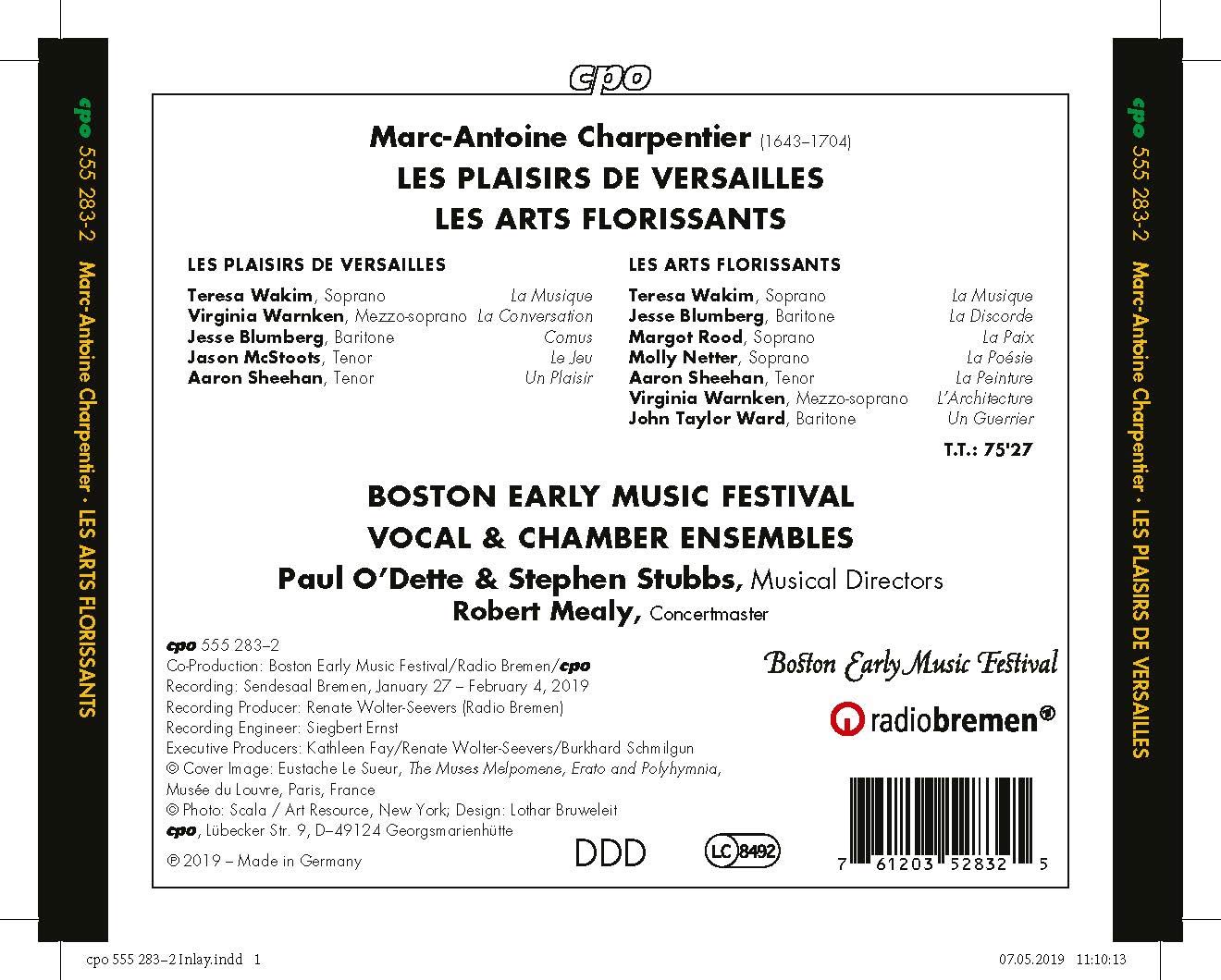 Robert Mealy 샤르팡티에: 베르사이유의 기쁨, 레자르 플로리상 (Charpentier: Les Plaisirs de Versailles, Les Arts Florissants)