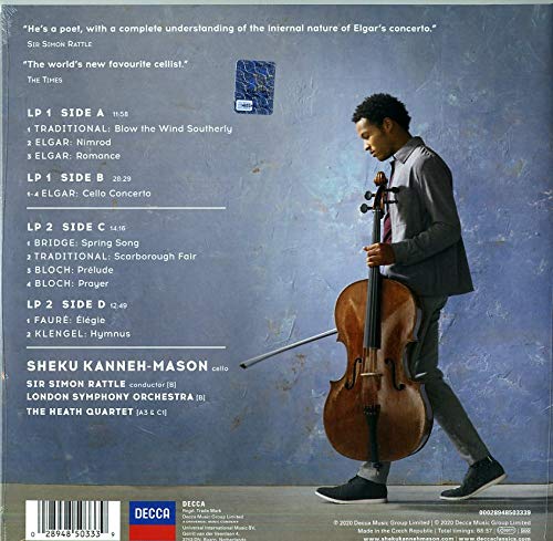 Sheku Kanneh-Mason 엘가: 첼로 협주곡 - 세쿠 카네-메이슨 (Elgar: Cello Concerto) [2LP]