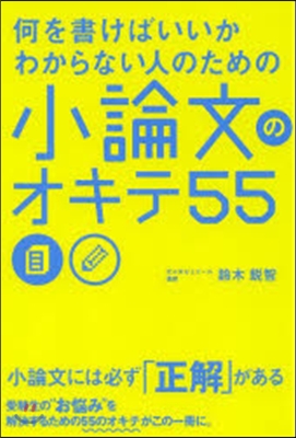 小論文のオキテ55