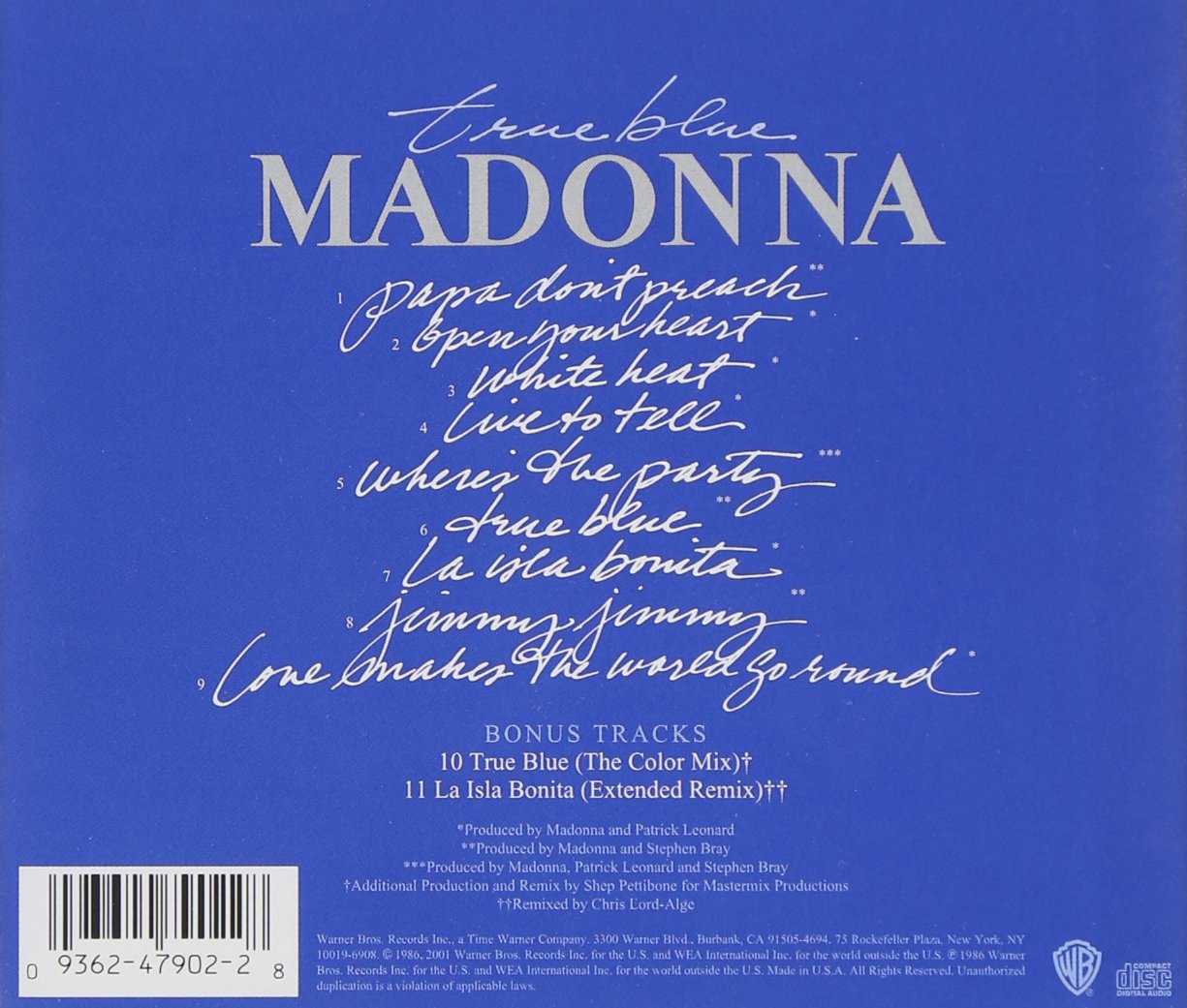Madonna (마돈나) - 3집 True Blue