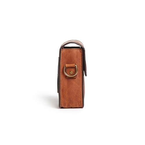 ONA 컴팩트 레더 숄더백 The Lisbon Crossbody(Antique Cognac)