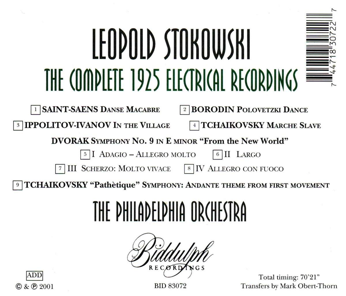 레오폴드 스토코프스키 1925년 녹음 전곡집 (Leopold Stokowski - Complete 1925 Electric Records)