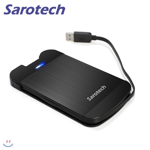 새로텍 휴대용 외장하드 SD-29U3-6G / 1TB SATA HDD (USB3.0 / 케이블 일체형 / UASP / 알루미늄 / 2.5 HDD/SSD 전용 / 자동절전)