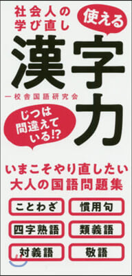 社會人の學び直し 使える漢字力