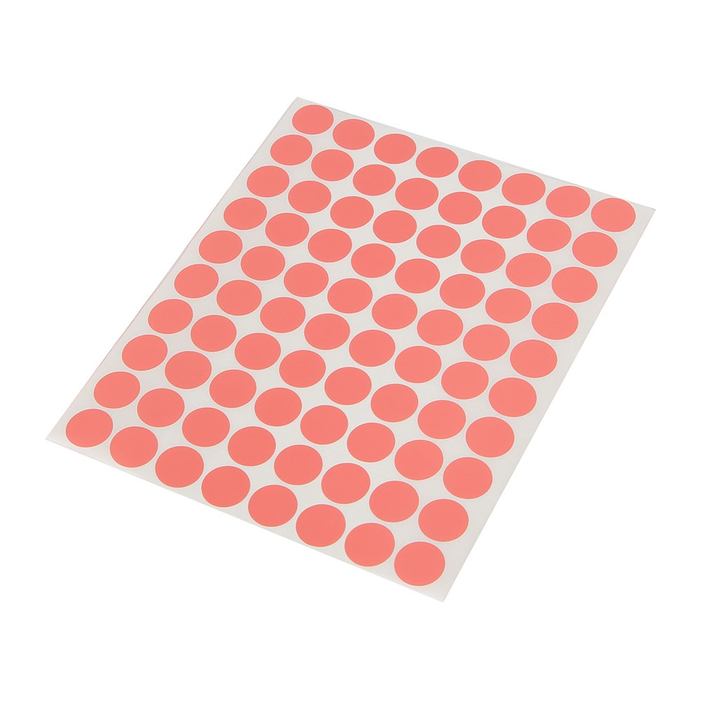 원형 스티커(핑크)(20mm)/단색스티커 동그라미스티커