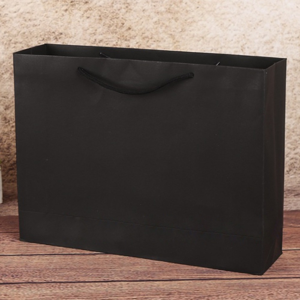 무지 가로형 쇼핑백(블랙)(32x25cm)/종이쇼핑백