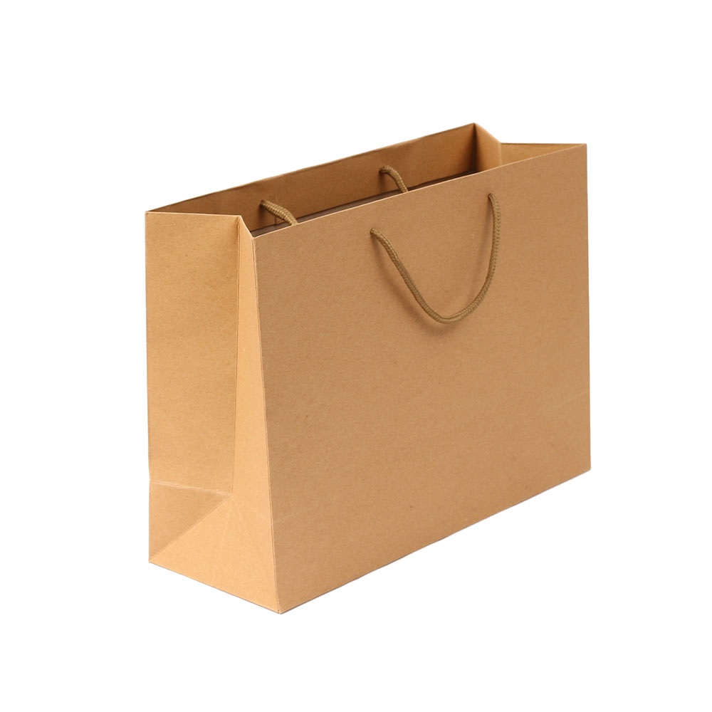 무지 가로형 쇼핑백(브라운)(24x17cm)/종이쇼핑백