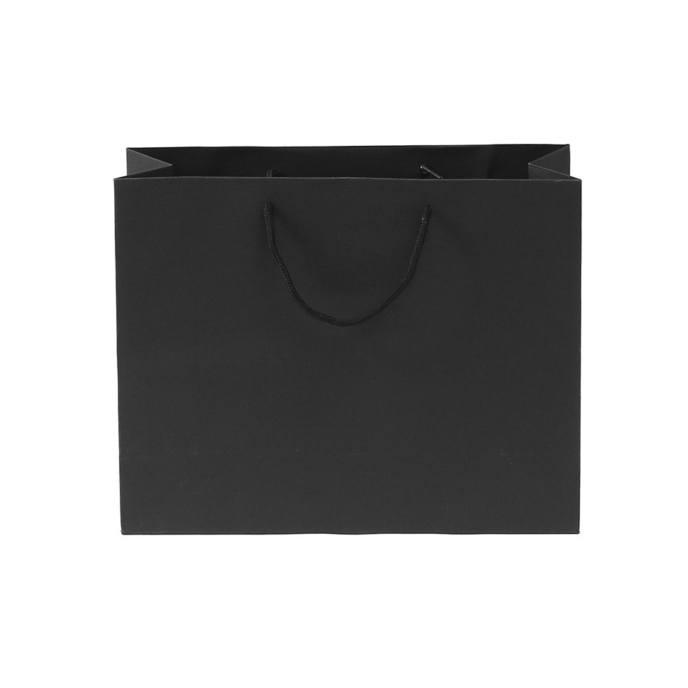 무지 가로형 쇼핑백(블랙)(28x20cm)/종이쇼핑백