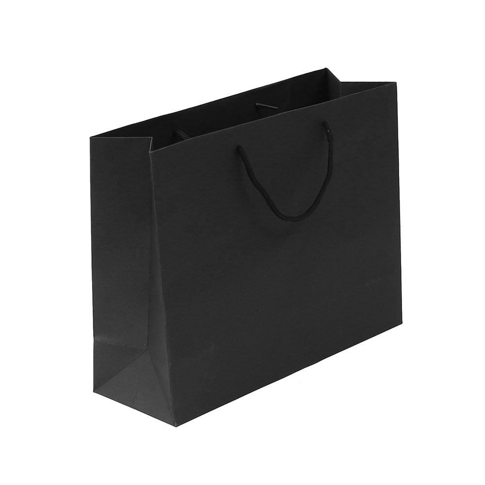 무지 가로형 쇼핑백(블랙)(28x20cm)/종이쇼핑백