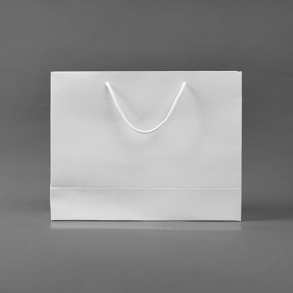 무지 가로형 쇼핑백(화이트)(30x25cm)/종이쇼핑백