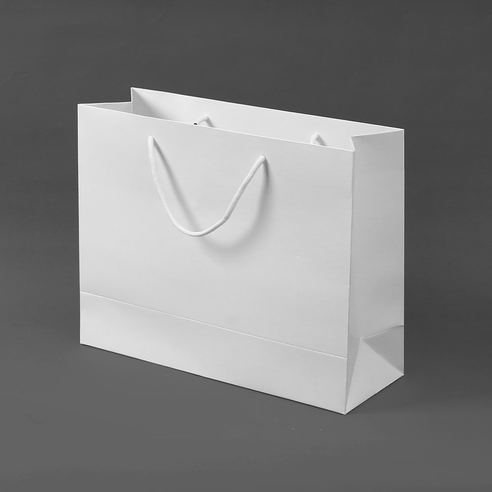 무지 가로형 쇼핑백(화이트)(30x25cm)/종이쇼핑백