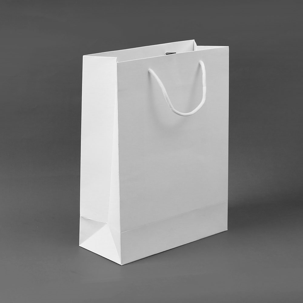 무지 세로형 쇼핑백(화이트)(19x26cm)/종이쇼핑백