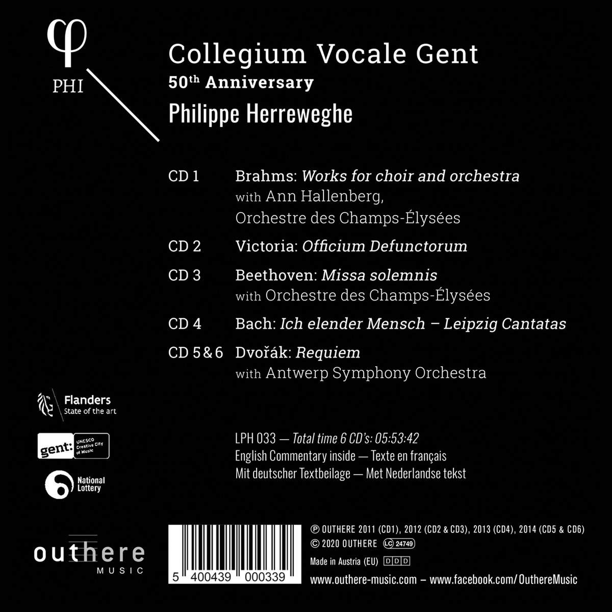Phillipe Herreweghe 필립 헤레베헤 - 콜레기움 보칼레 겐트 50주년 박스 세트 (Collegium Vocale Gent: 50th Anniversary)