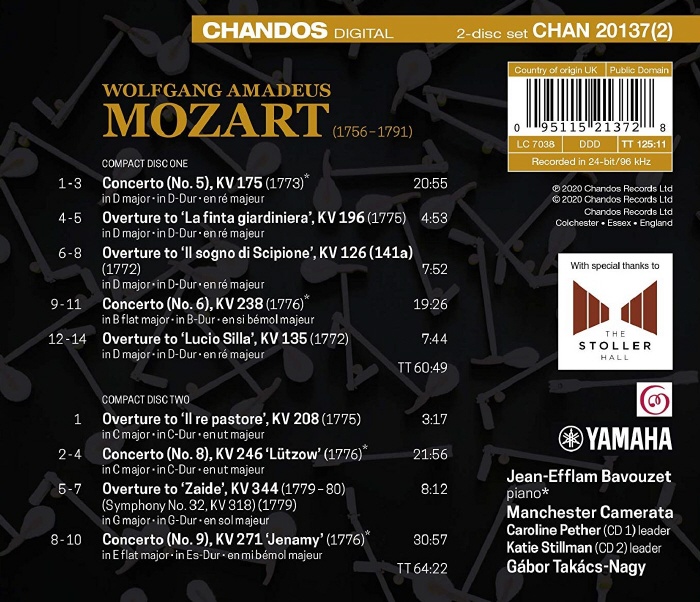 Jean-Efflam Bavouzet 모차르트: 피아노 협주곡 5집 - 장 에플람 바부제 (Mozart: Piano Concertos, Vol. 5) 