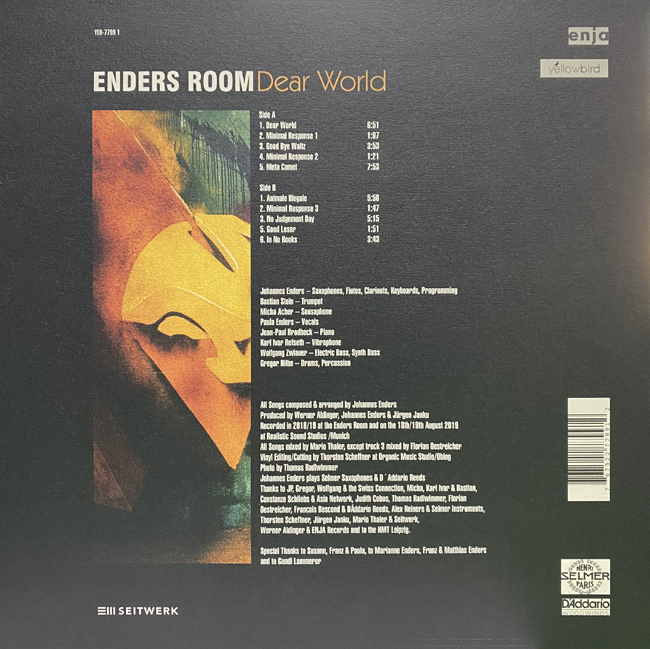 Johannes Enders (요하네스 엔더스) - Dear World [LP]