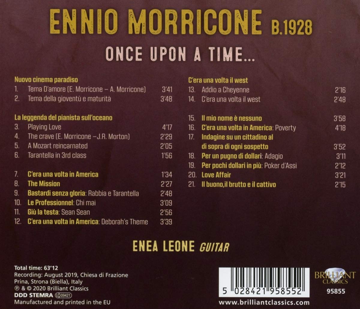 Enea Leone 기타로 편곡한 엔리오 모리코네 영화음악 선곡집 (Morricone: Once Upon a Time - Guitar Arrangements)