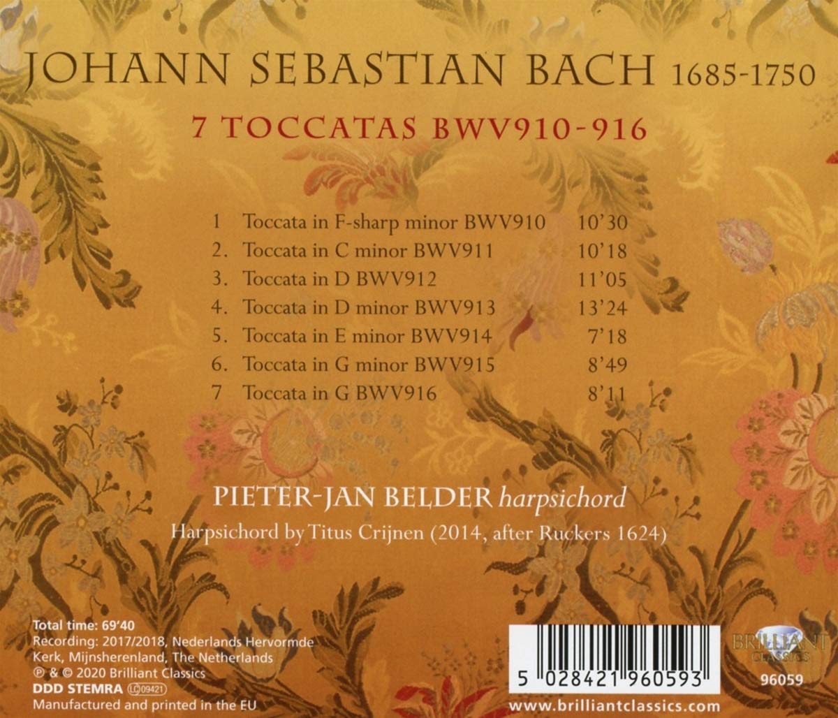 Pieter-Jan Belder 바흐: 토카타 (Bach: Toccatas BWV910-916)