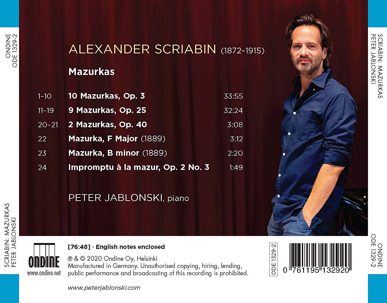 Peter Jablonski 스크리아빈: 마주르카 (Scriabin: Mazurkas)